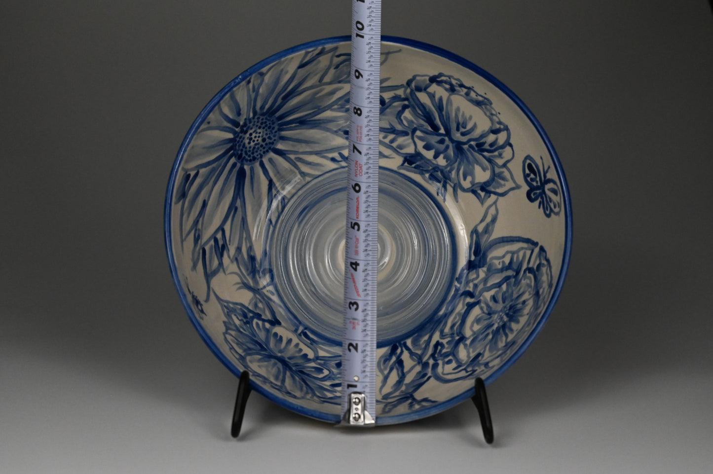 Hand-Painted Cobalt Serving Bowl