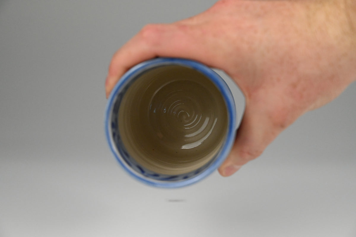 Iced Coffee Cup - Painted Cobalt Collection