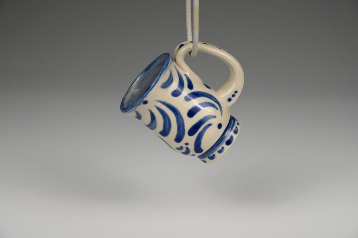 Tiny Cup / Shot Glass / Ornament - Painted Cobalt Collection