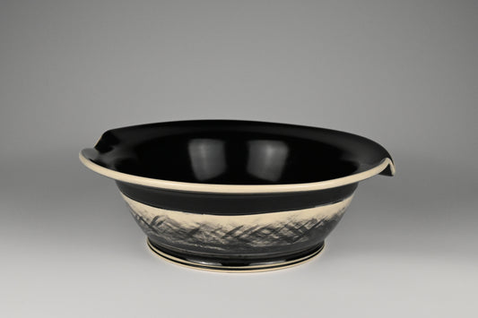 Black and White Serving Bowl - Eclipse Collection