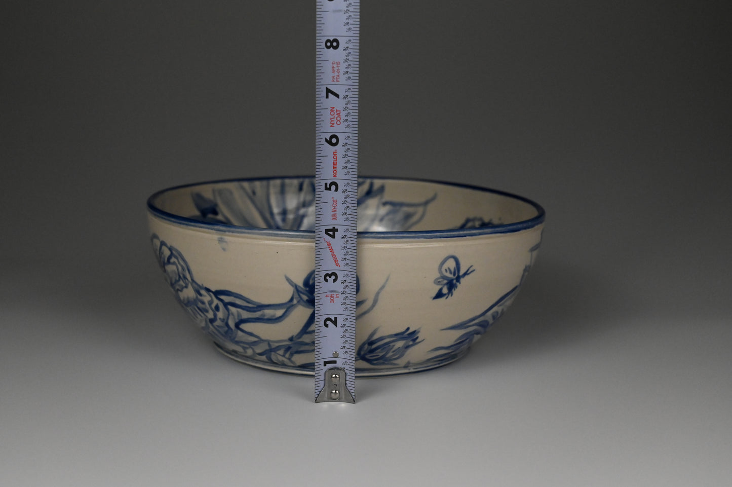 Hand-Painted Cobalt Serving Bowl