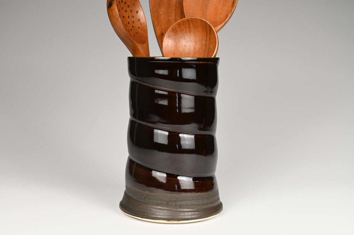 Vase / Utensil Holder - Temmoku Collection