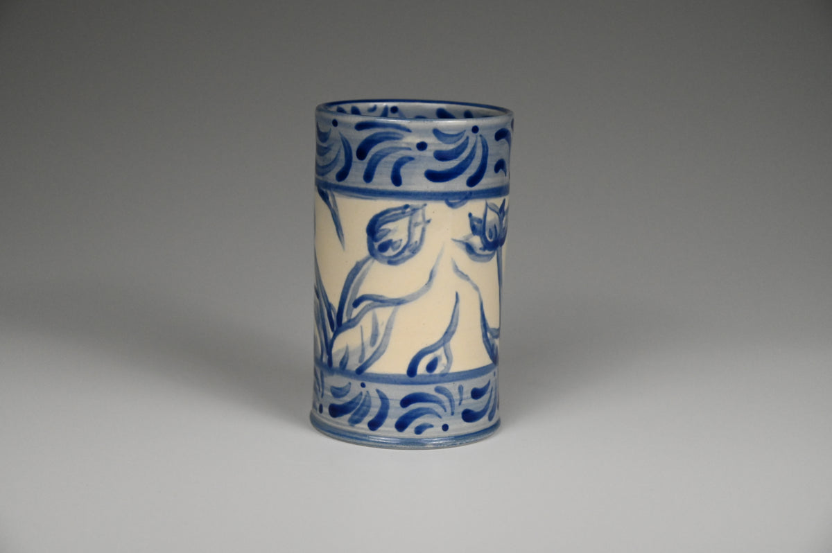 Iced Coffee Cup - Painted Cobalt Collection