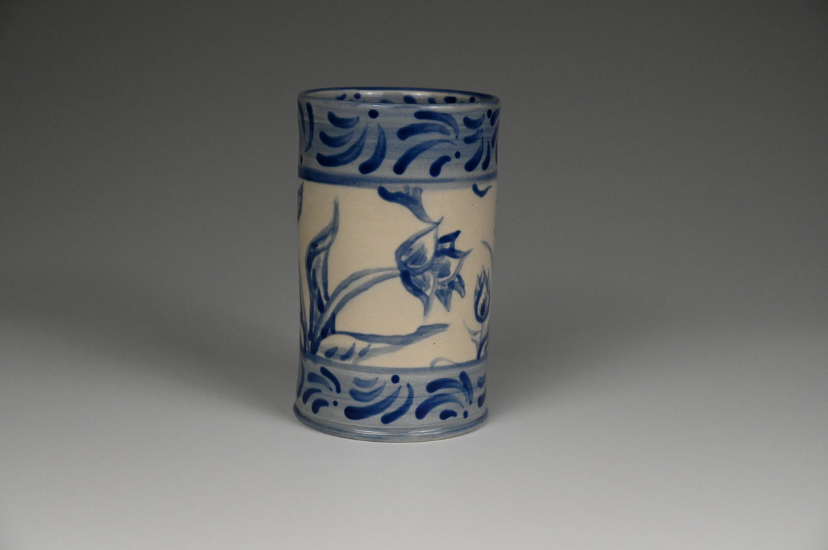 Iced Coffee Cup - Painted Cobalt Collection