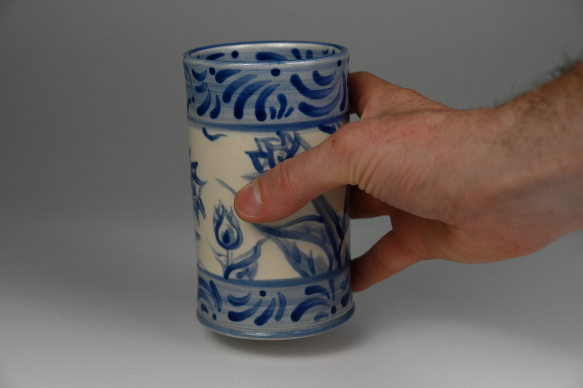 Iced Coffee Cup - Painted Cobalt Collection