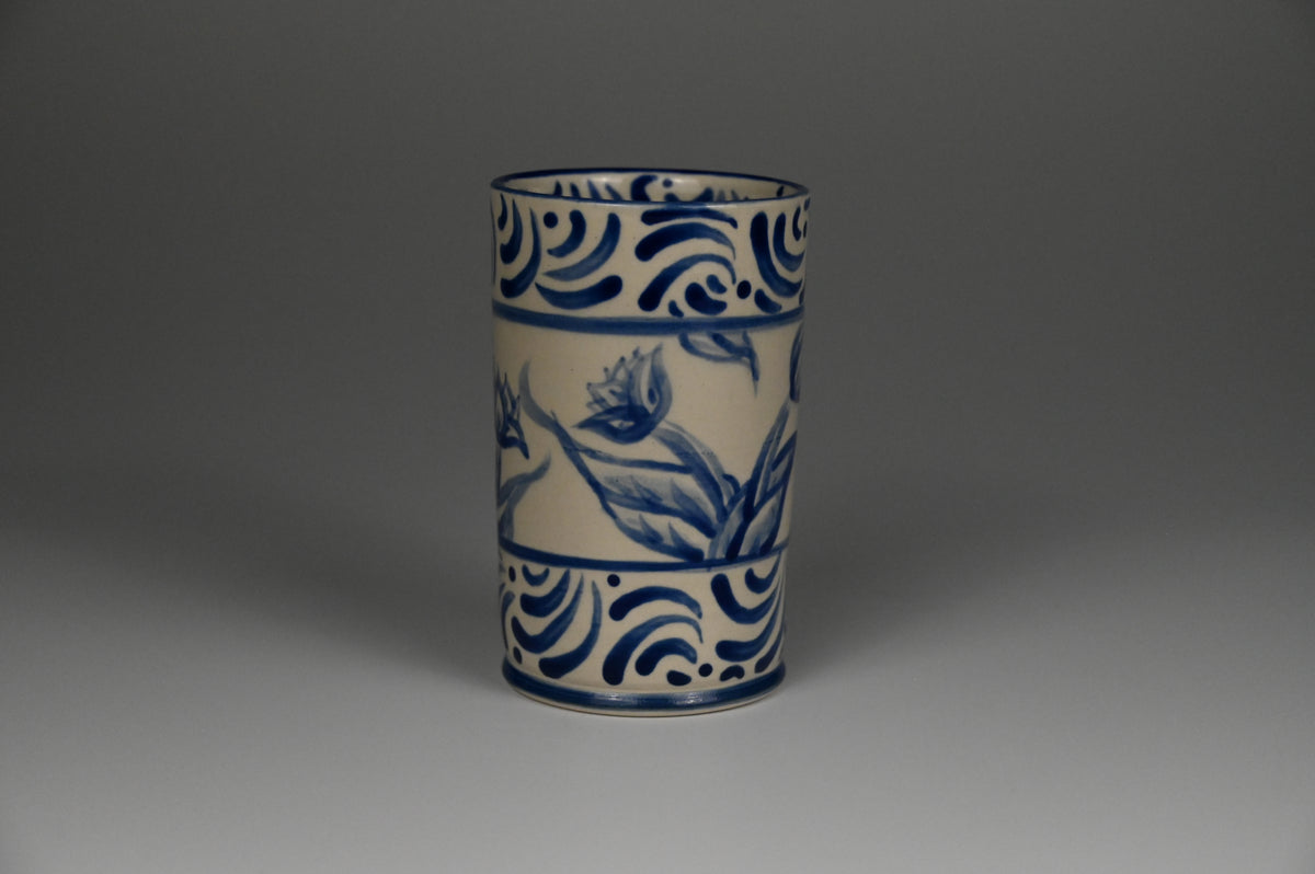 Iced Coffee Cup - Painted Cobalt Collection