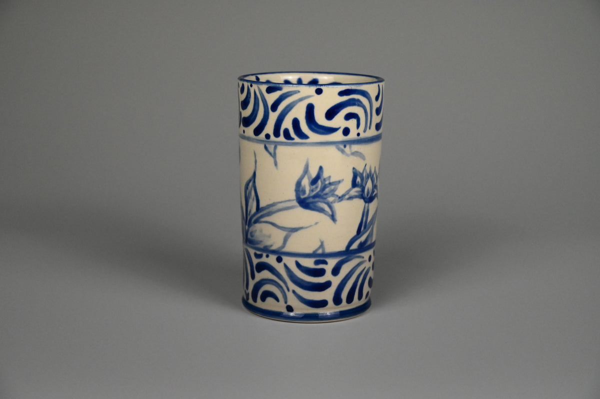 Iced Coffee Cup - Painted Cobalt Collection