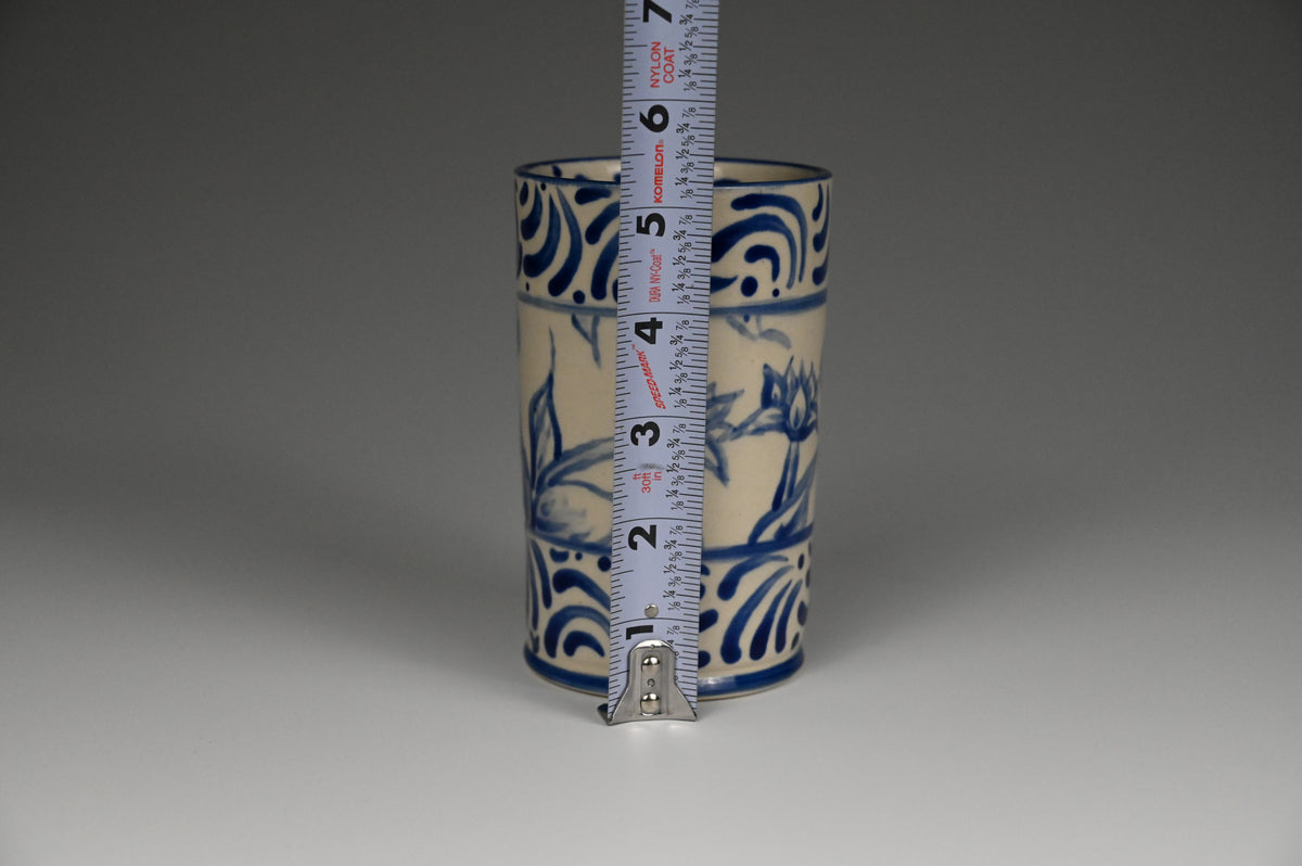 Iced Coffee Cup - Painted Cobalt Collection