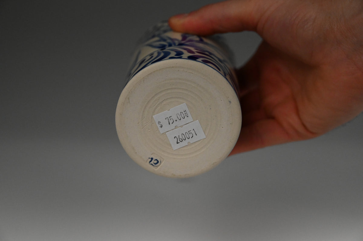 Iced Coffee Cup - Painted Cobalt Collection