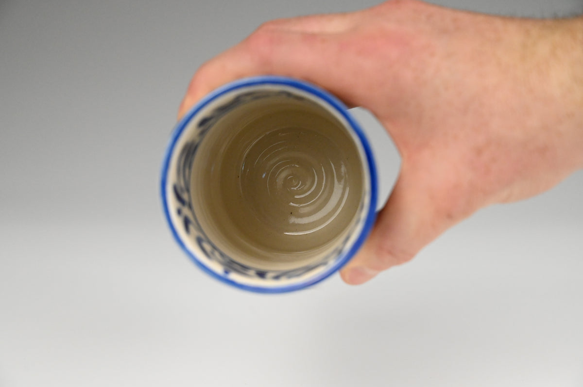 Iced Coffee Cup - Painted Cobalt Collection