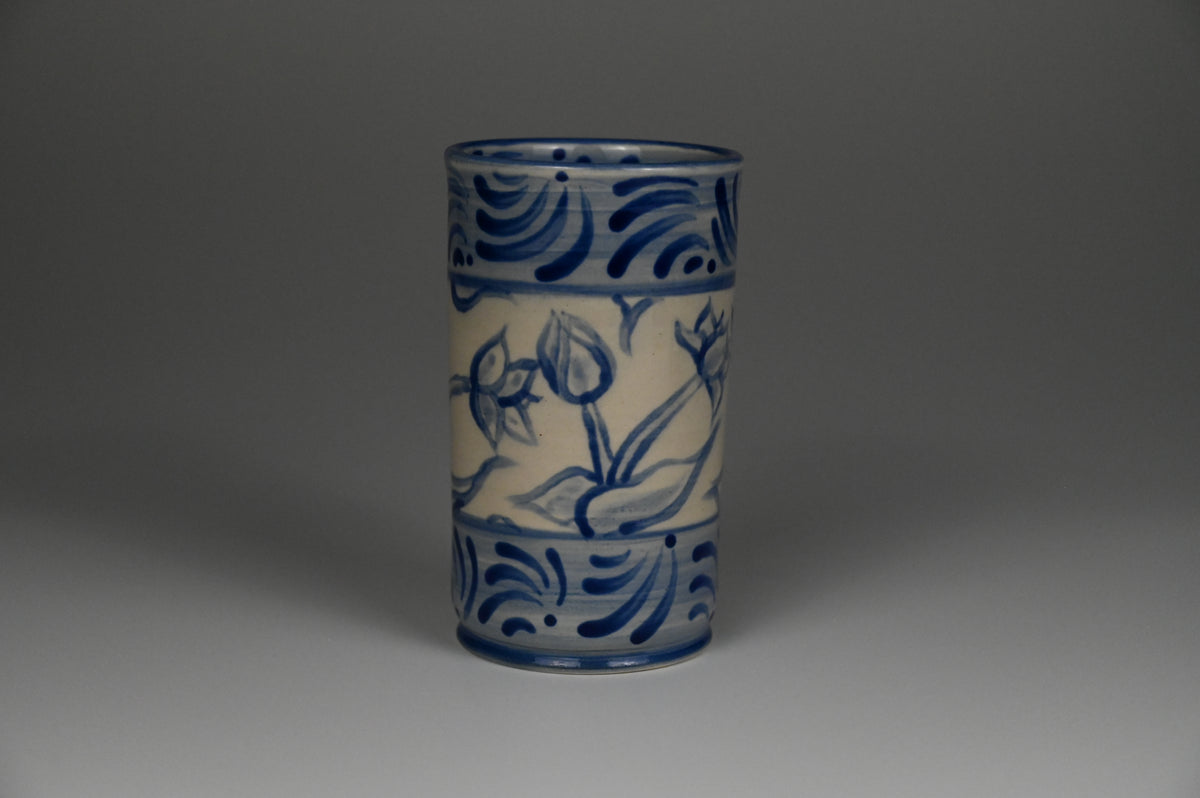 Iced Coffee Cup - Painted Cobalt Collection