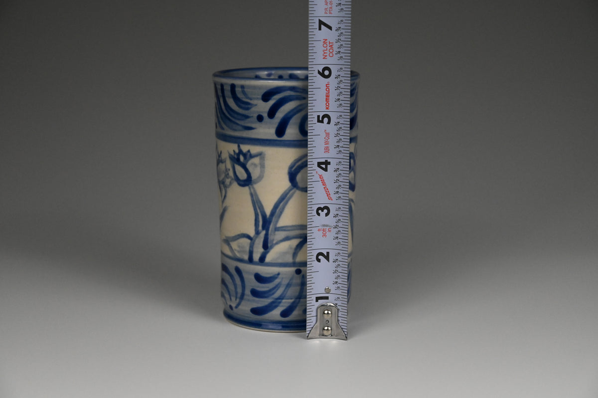 Iced Coffee Cup - Painted Cobalt Collection