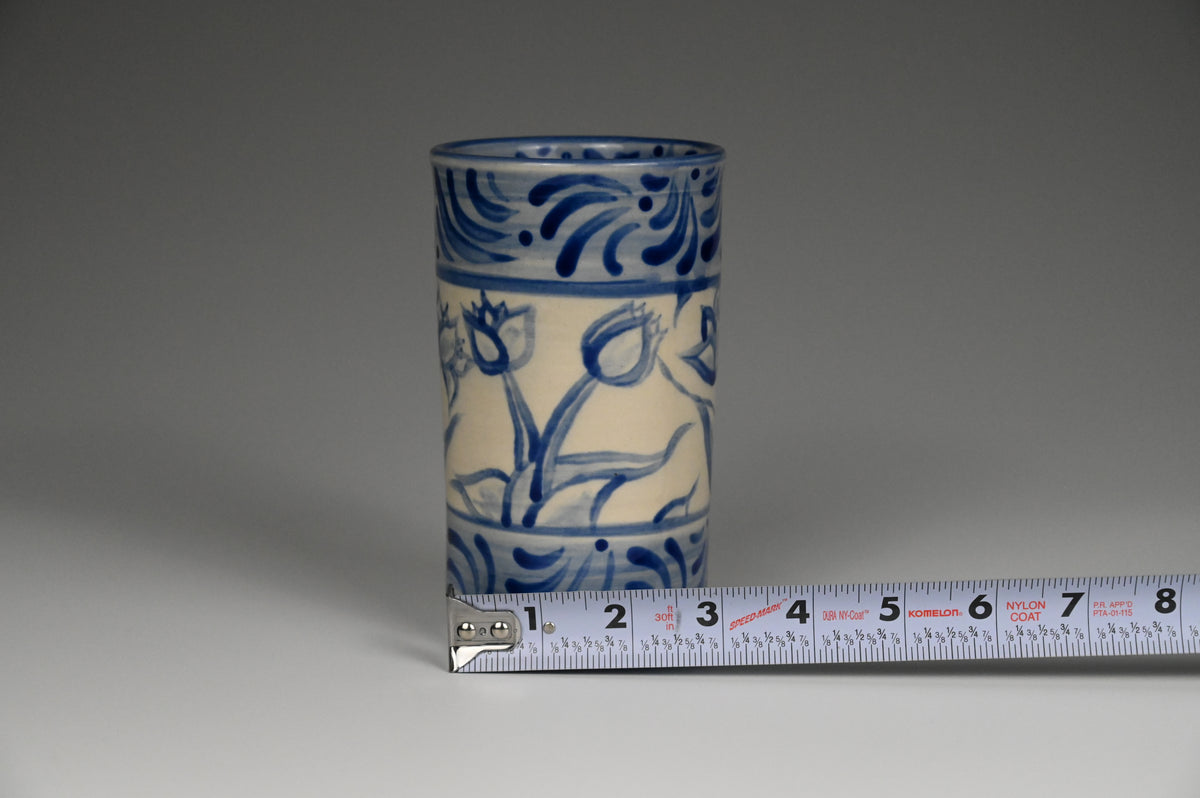 Iced Coffee Cup - Painted Cobalt Collection