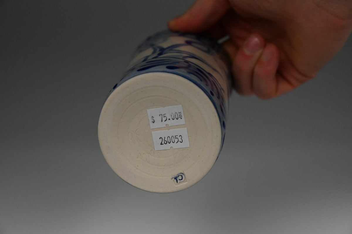 Iced Coffee Cup - Painted Cobalt Collection