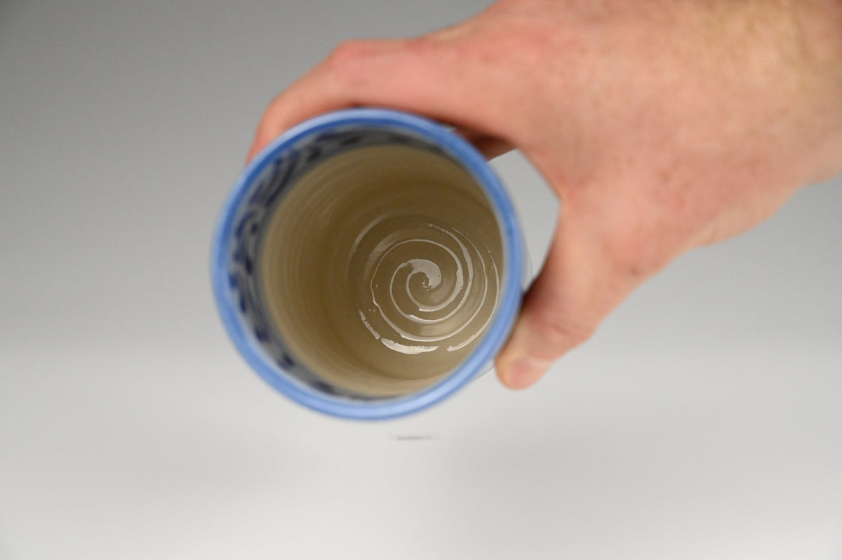Iced Coffee Cup - Painted Cobalt Collection