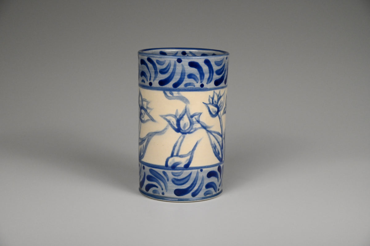 Iced Coffee Cup - Painted Cobalt Collection