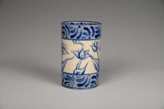 Iced Coffee Cup - Painted Cobalt Collection