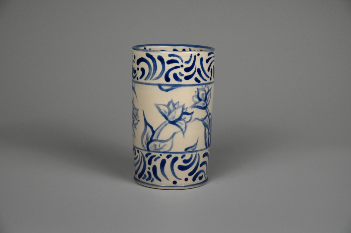 Iced Coffee Cup - Painted Cobalt Collection