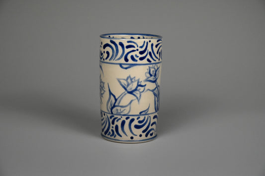 Iced Coffee Cup - Painted Cobalt Collection