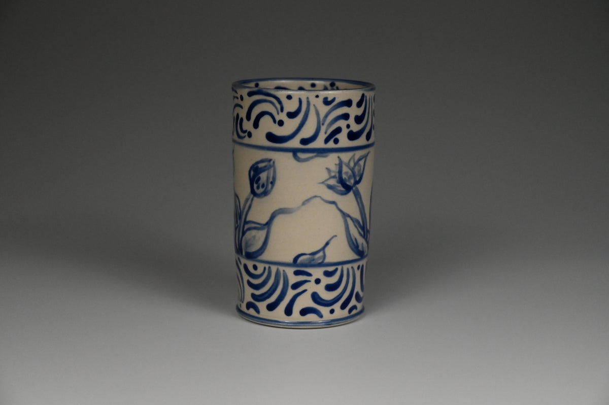 Iced Coffee Cup - Painted Cobalt Collection