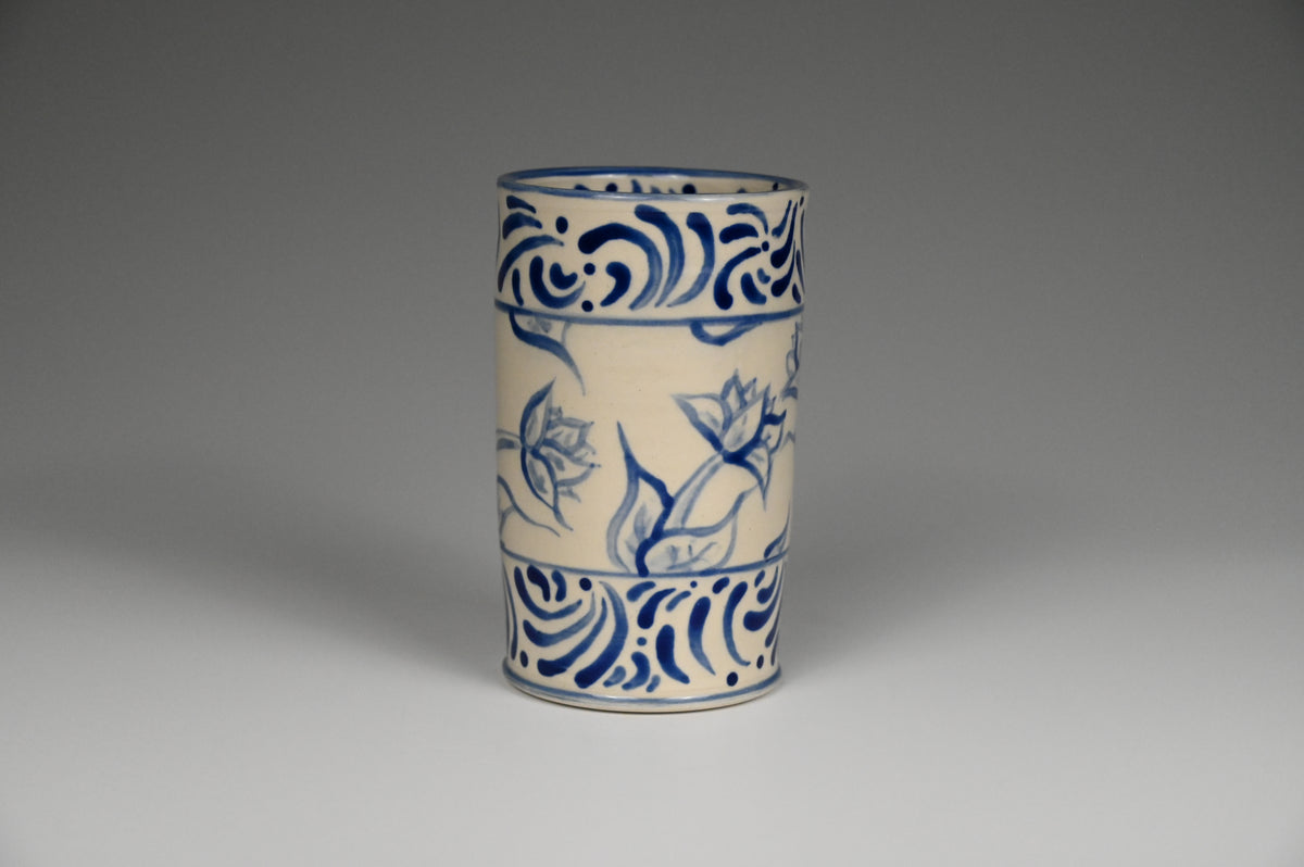 Iced Coffee Cup - Painted Cobalt Collection