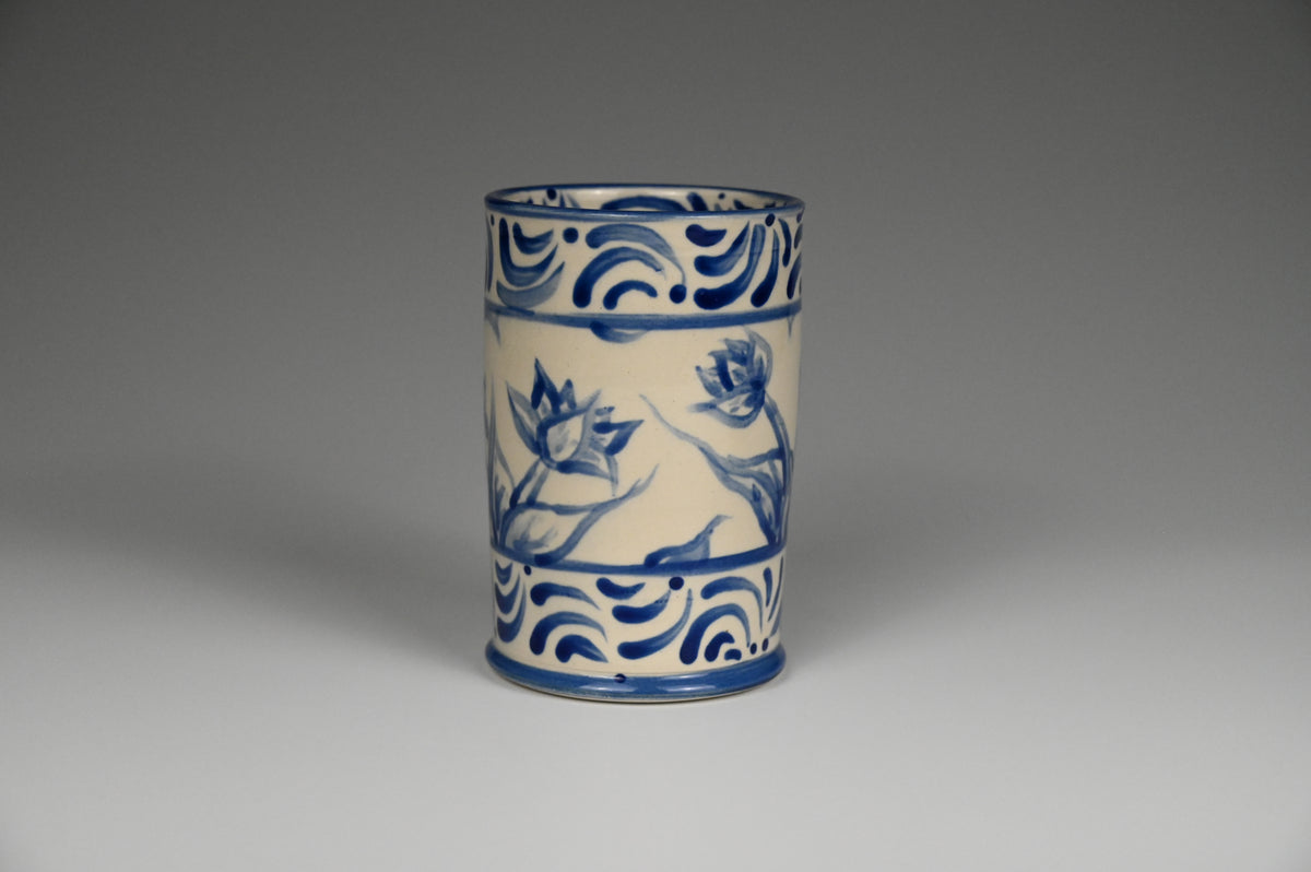 Iced Coffee Cup - Painted Cobalt Collection