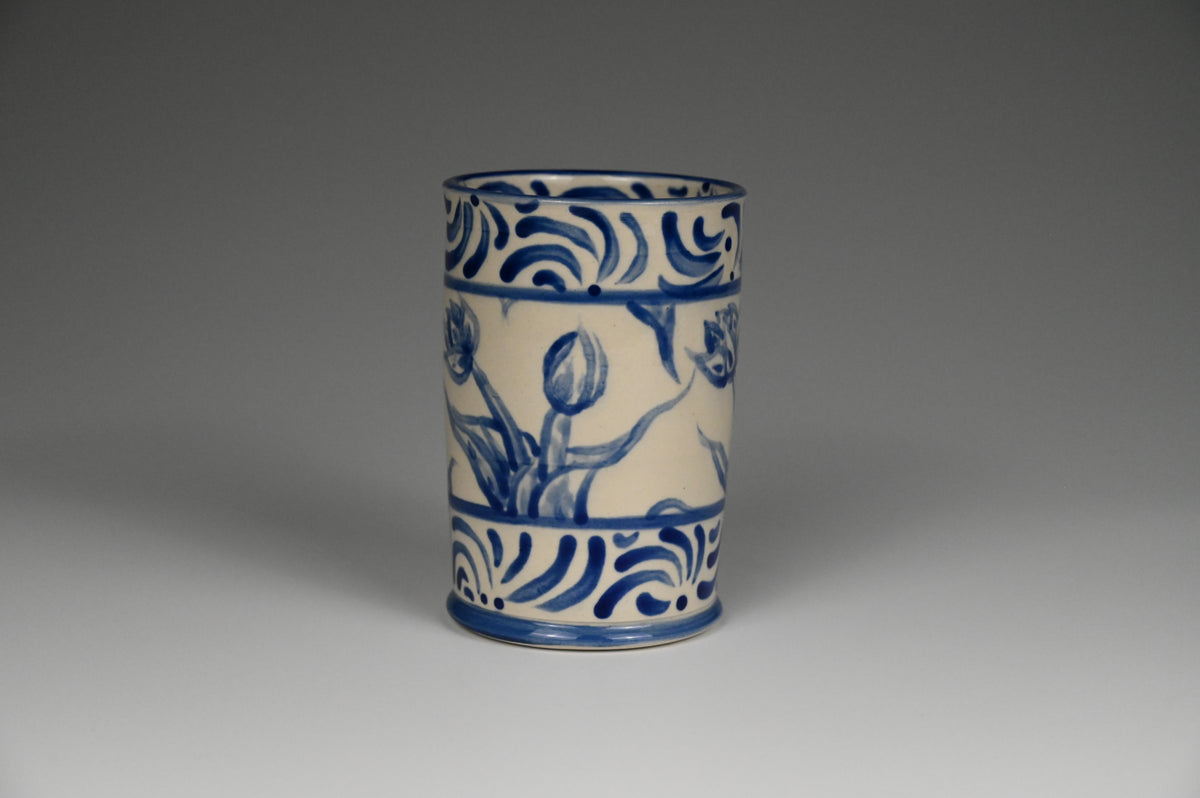 Iced Coffee Cup - Painted Cobalt Collection