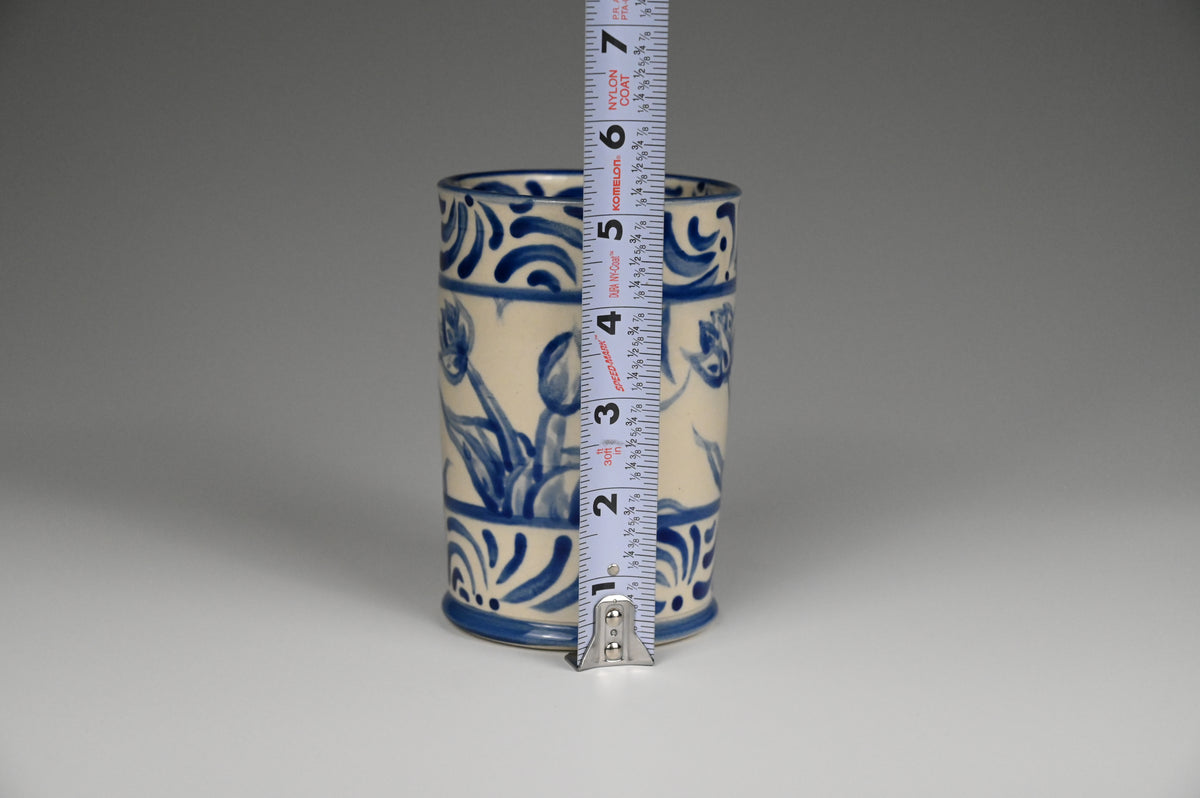 Iced Coffee Cup - Painted Cobalt Collection
