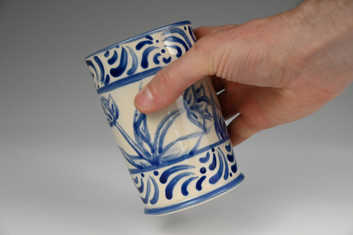 Iced Coffee Cup - Painted Cobalt Collection