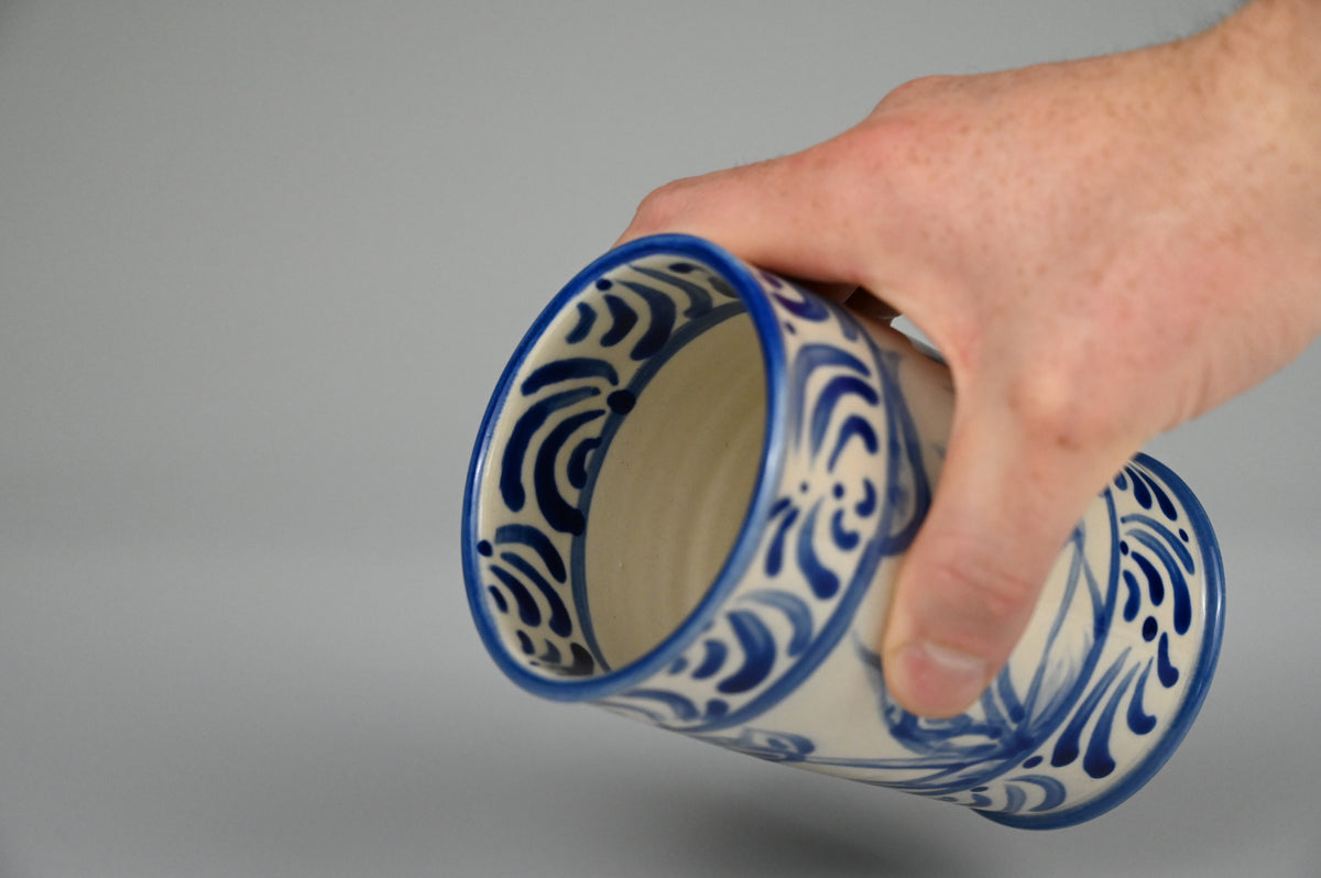 Iced Coffee Cup - Painted Cobalt Collection