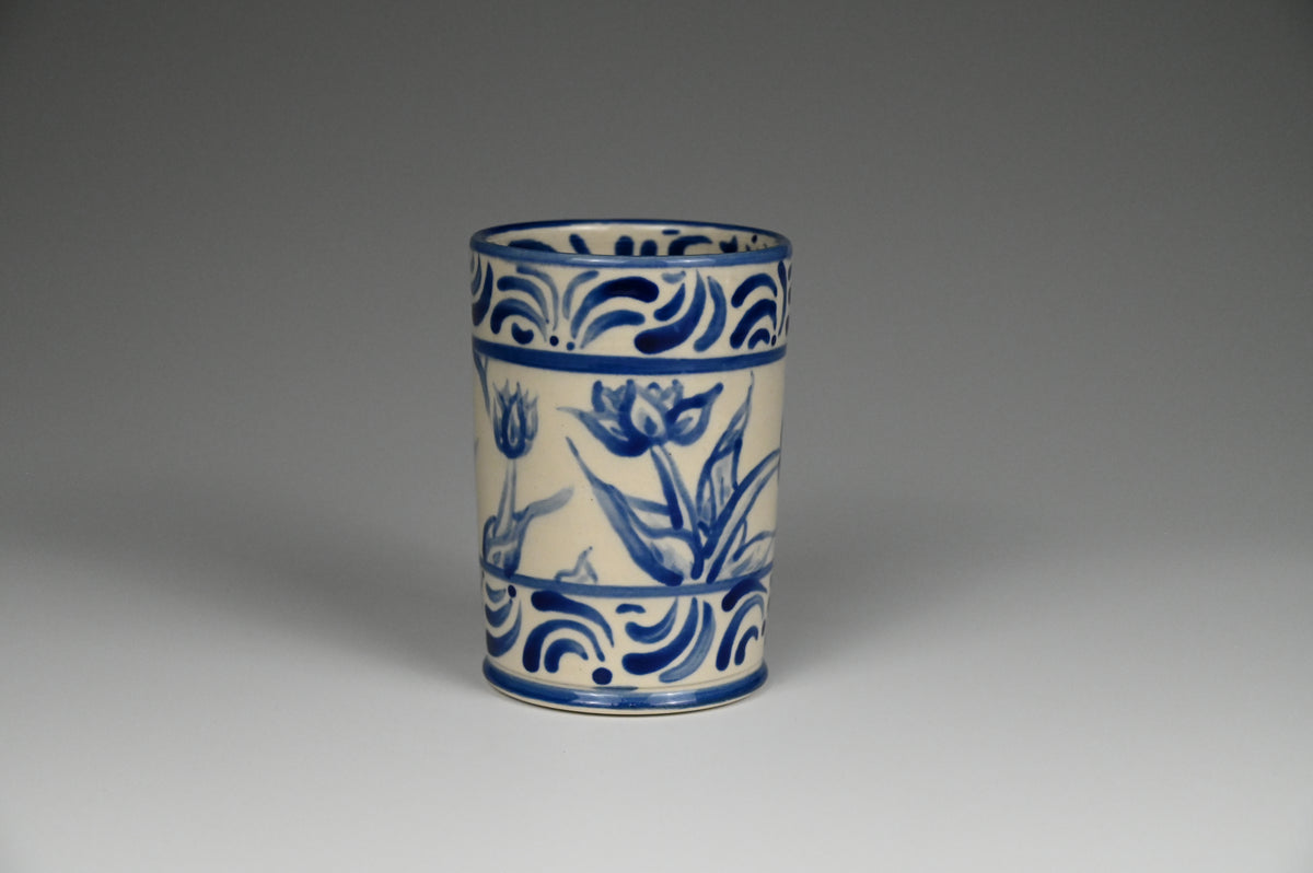 Iced Coffee Cup - Painted Cobalt Collection