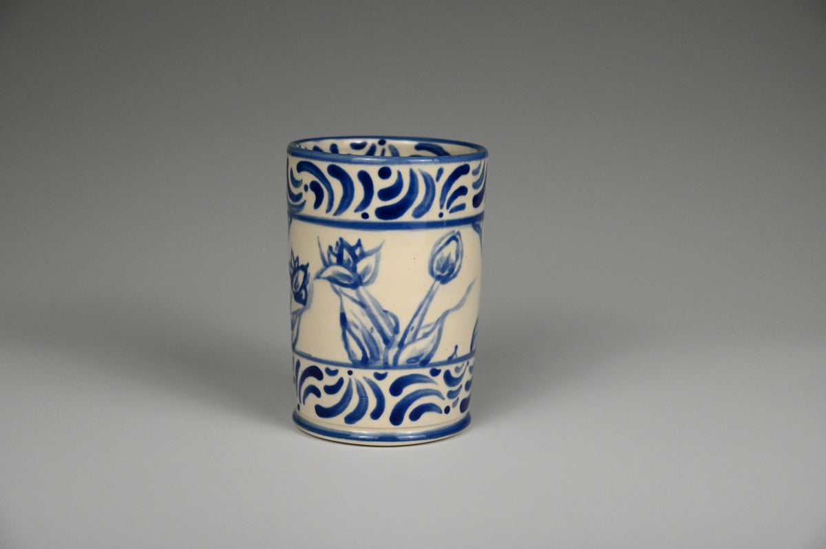 Iced Coffee Cup - Painted Cobalt Collection