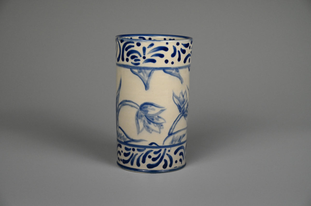 Iced Coffee Cup - Painted Cobalt Collection