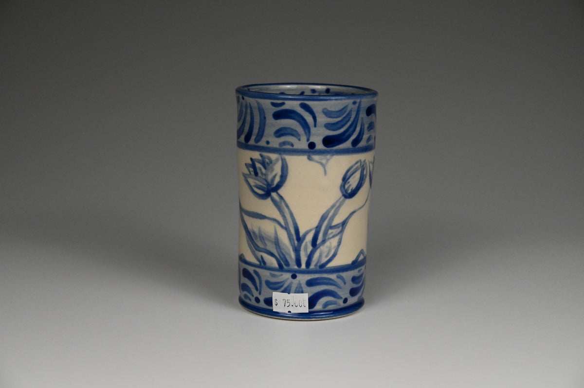 Iced Coffee Cup - Painted Cobalt Collection