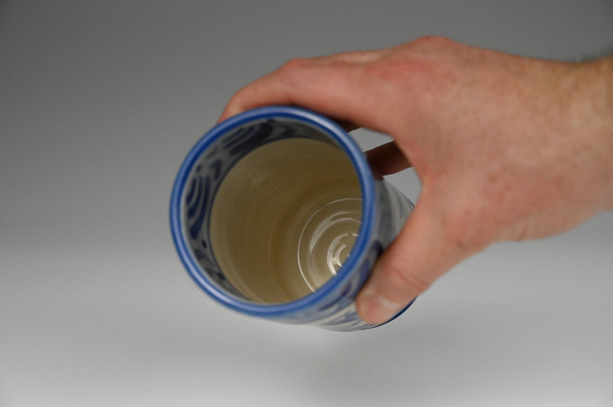 Iced Coffee Cup - Painted Cobalt Collection