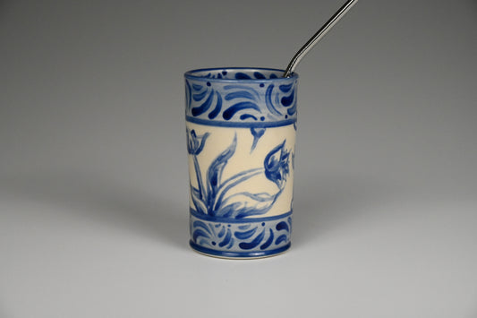 Iced Coffee Cup - Painted Cobalt Collection