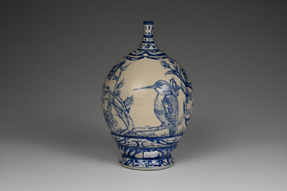 Special Edition Hummingbird Vase - Painted Cobalt Collection