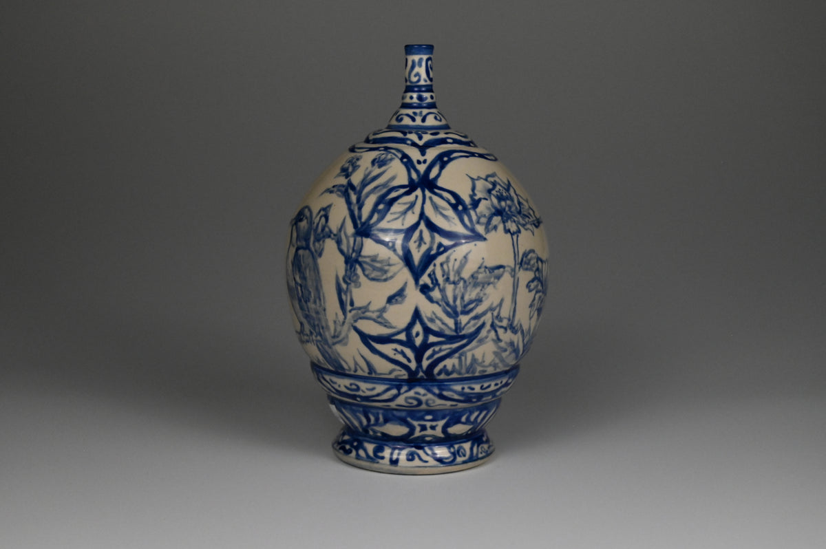 Special Edition Hummingbird Vase - Painted Cobalt Collection