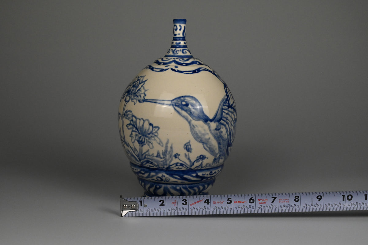 Special Edition Hummingbird Vase - Painted Cobalt Collection