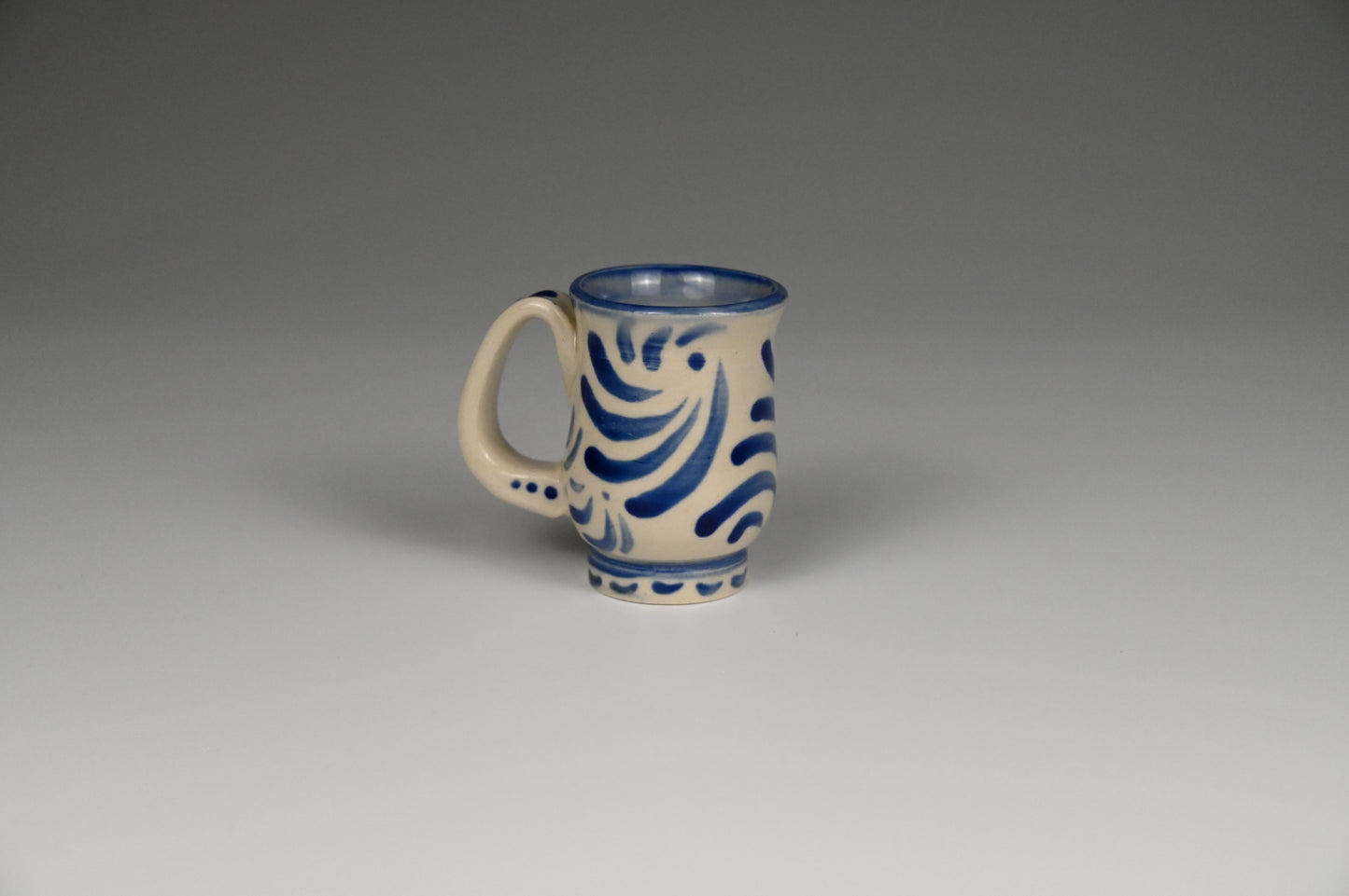 Tiny Cup / Shot Glass / Ornament - Painted Cobalt Collection
