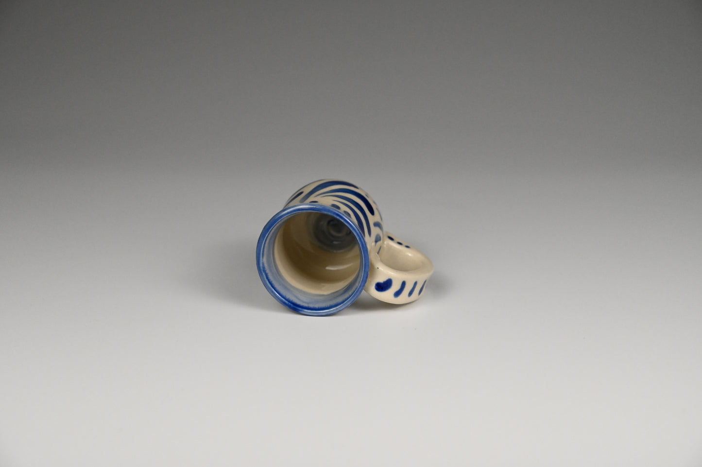 Tiny Cup / Shot Glass / Ornament - Painted Cobalt Collection