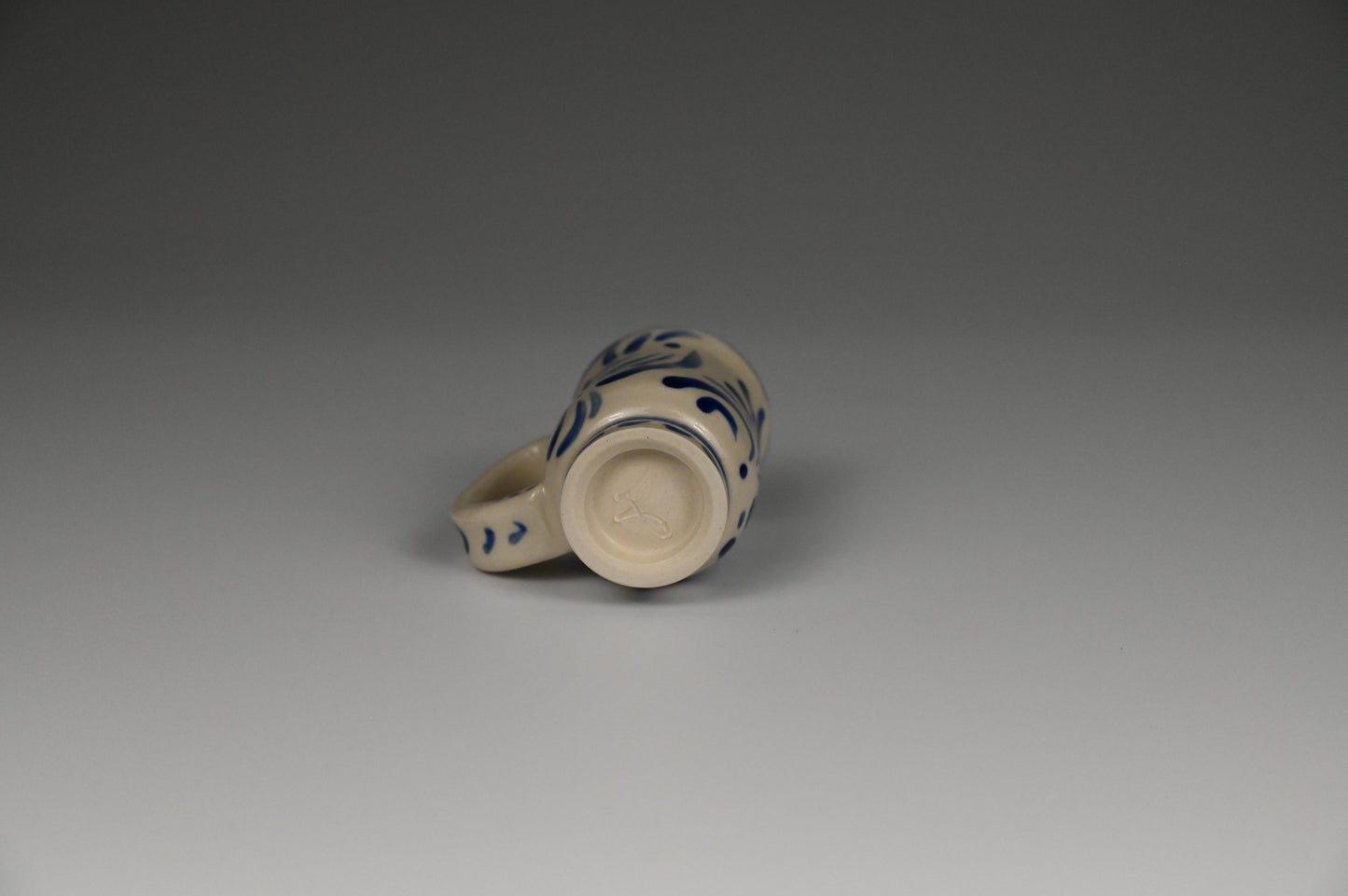 Tiny Cup / Shot Glass / Ornament - Painted Cobalt Collection