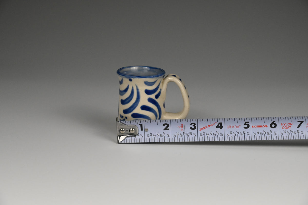Tiny Cup / Shot Glass / Ornament - Painted Cobalt Collection