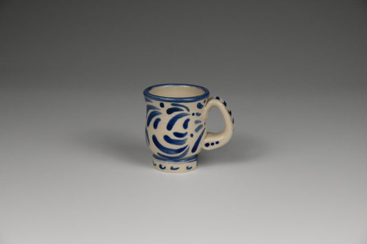 Tiny Cup / Shot Glass / Ornament - Painted Cobalt Collection