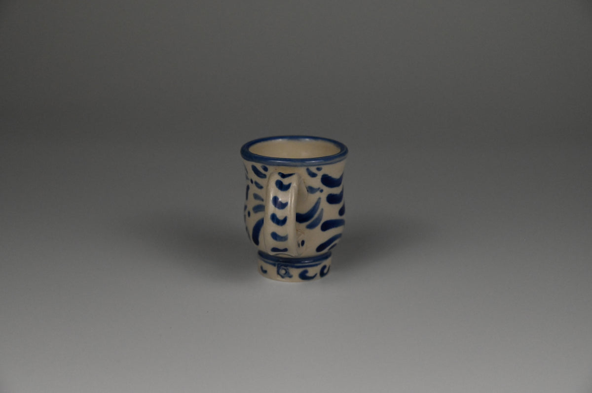 Tiny Cup / Shot Glass / Ornament - Painted Cobalt Collection
