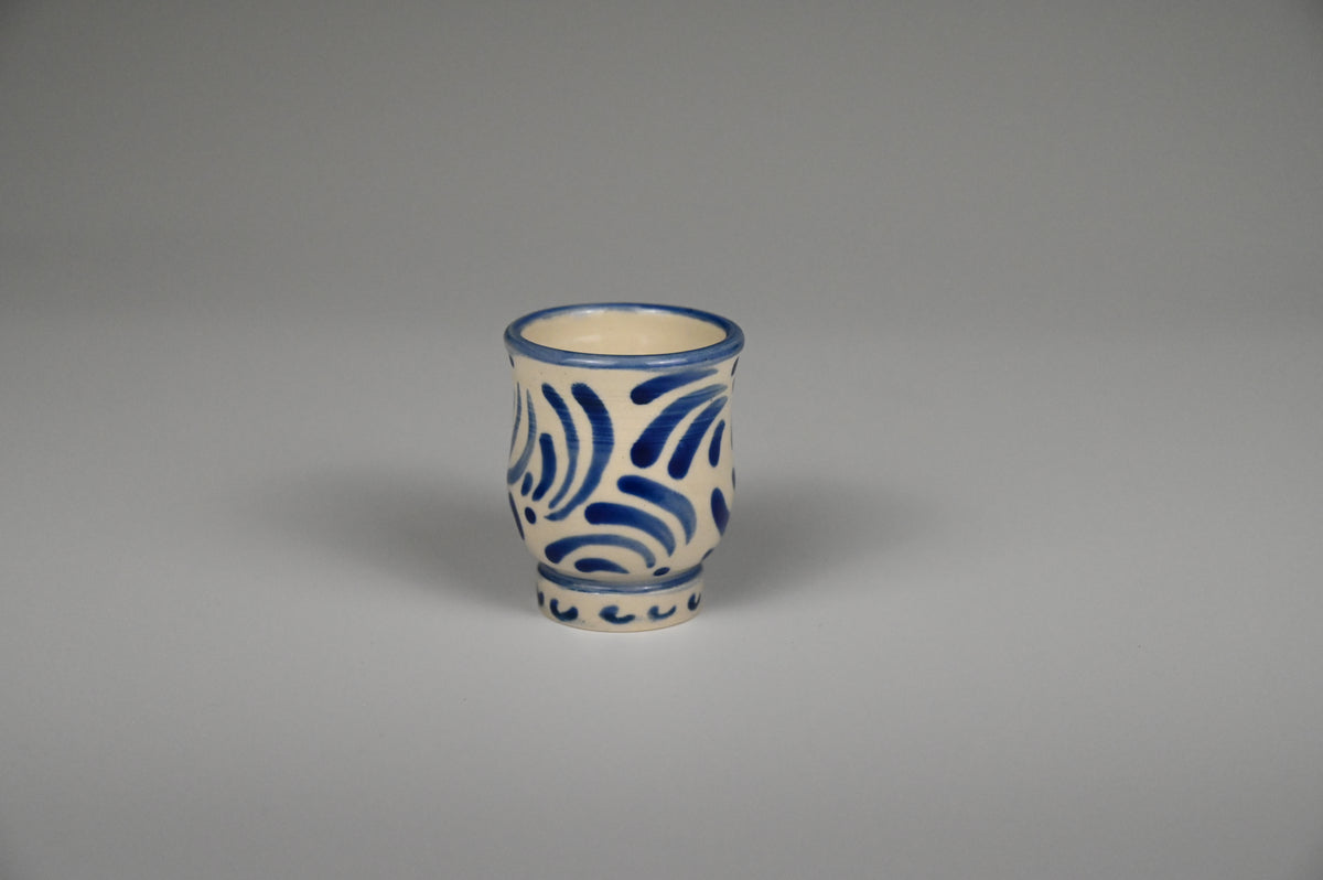 Tiny Cup / Shot Glass / Ornament - Painted Cobalt Collection