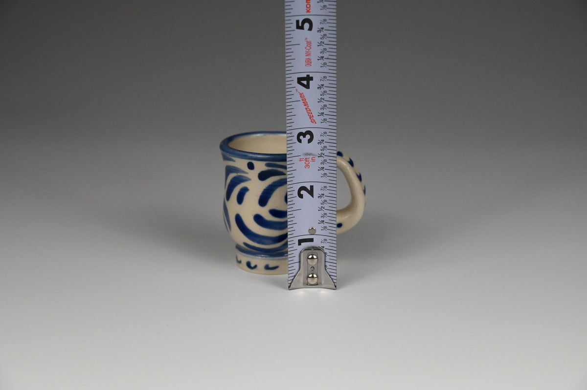 Tiny Cup / Shot Glass / Ornament - Painted Cobalt Collection
