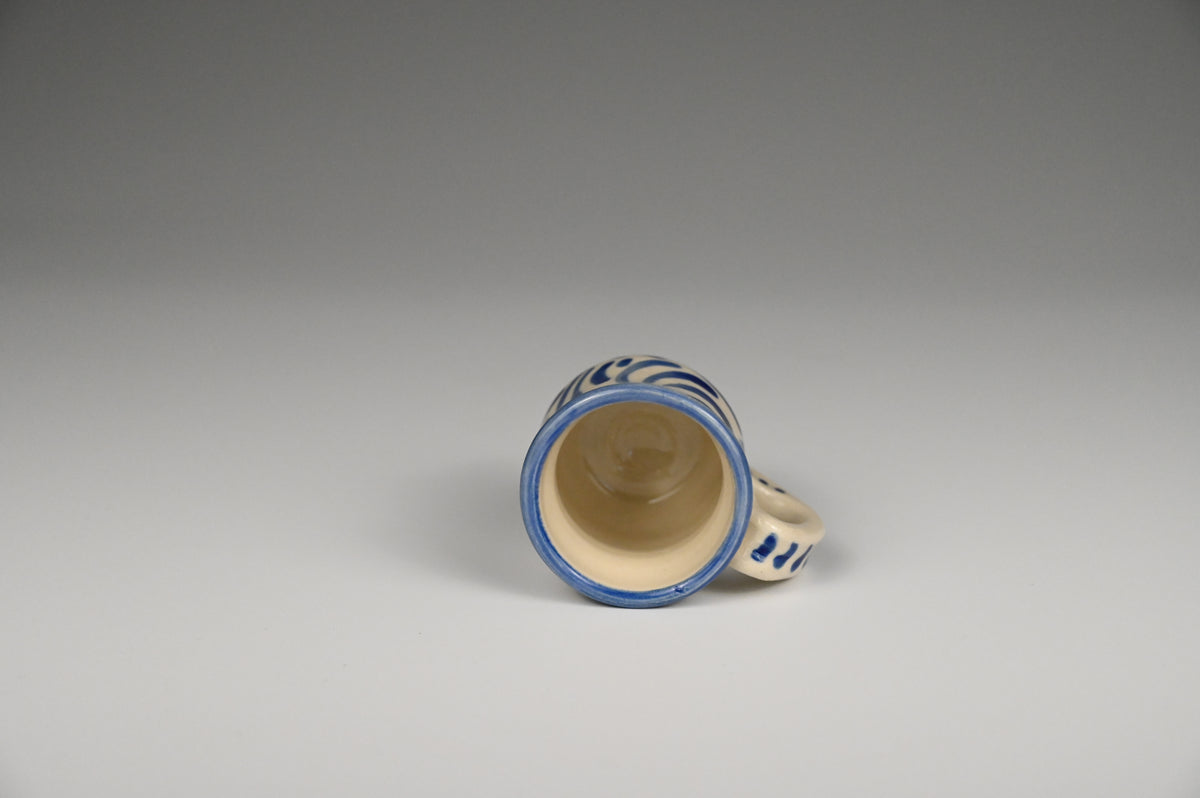 Tiny Cup / Shot Glass / Ornament - Painted Cobalt Collection