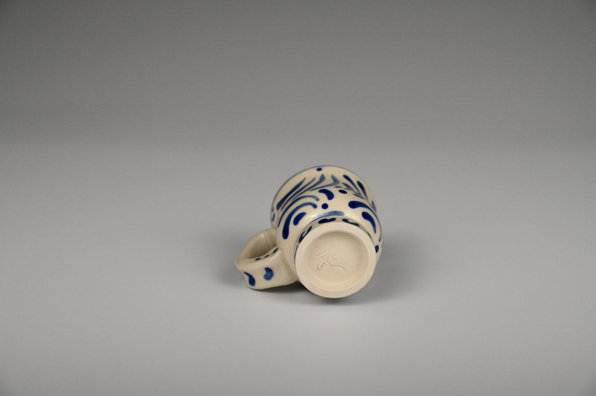 Tiny Cup / Shot Glass / Ornament - Painted Cobalt Collection