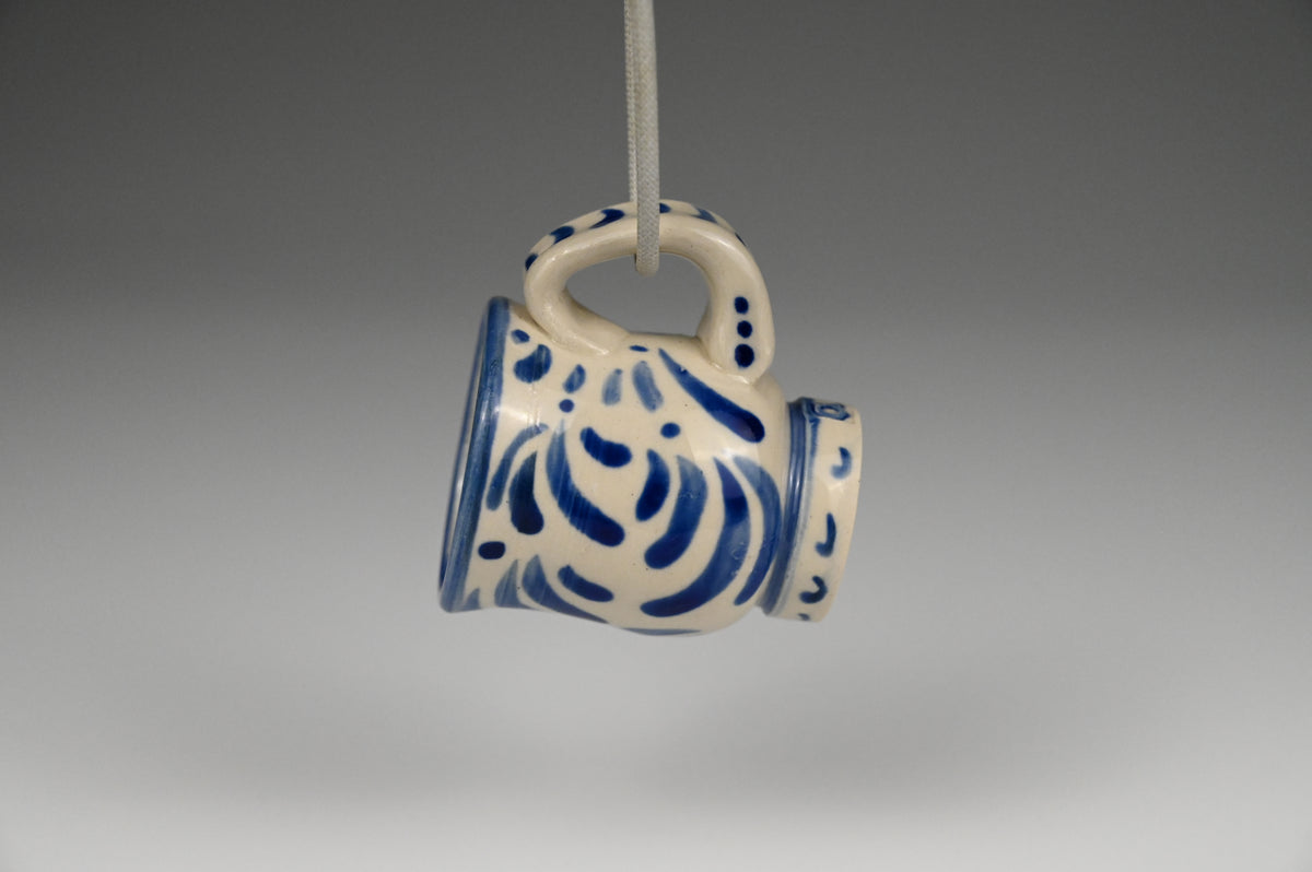 Tiny Cup / Shot Glass / Ornament - Painted Cobalt Collection